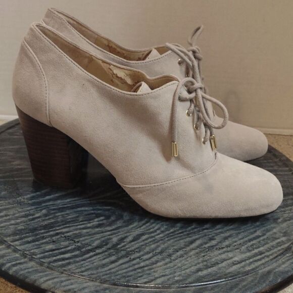 👍 Lands End  Suede Booties Size 7.5 A7 - Picture 1 of 11
